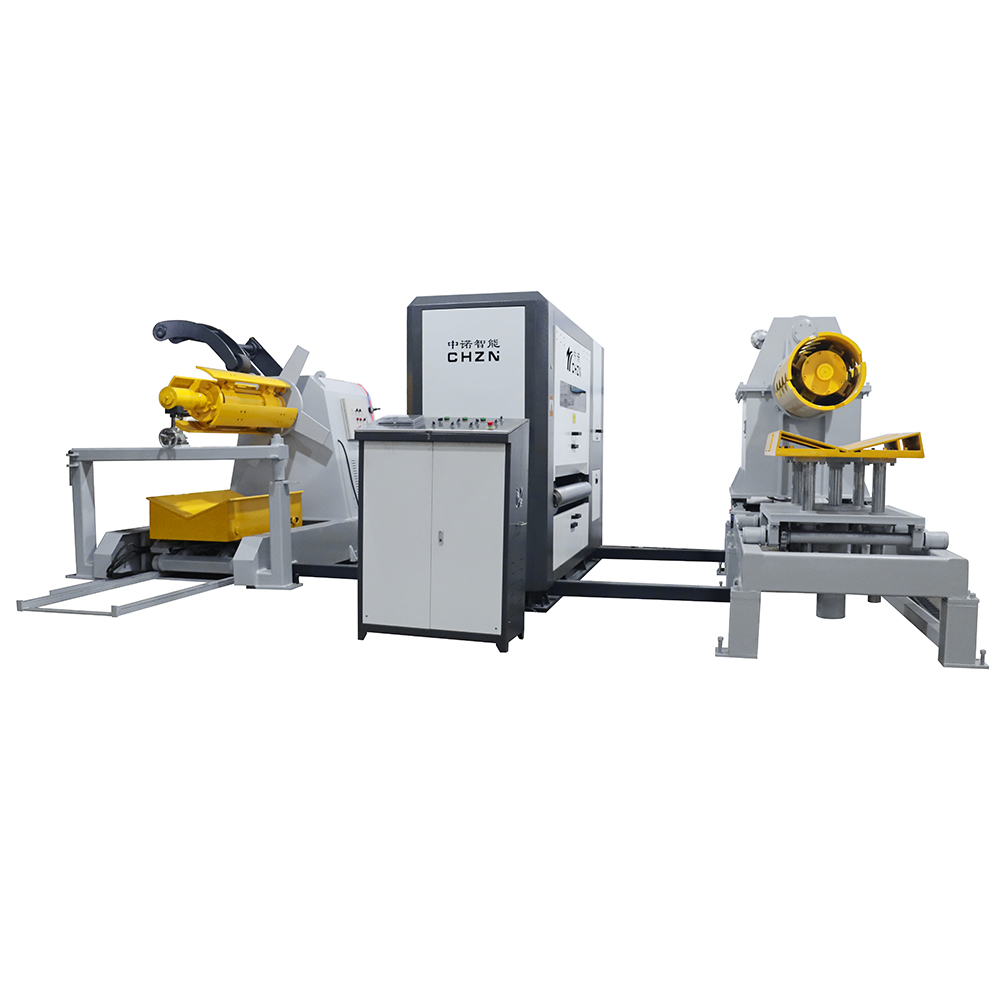 CHZN Máquina automática de estampado de bobinas Placa de acero Línea de producción de procesos de láminas de metal CNC eléctrica con rebobinado y desenrollado