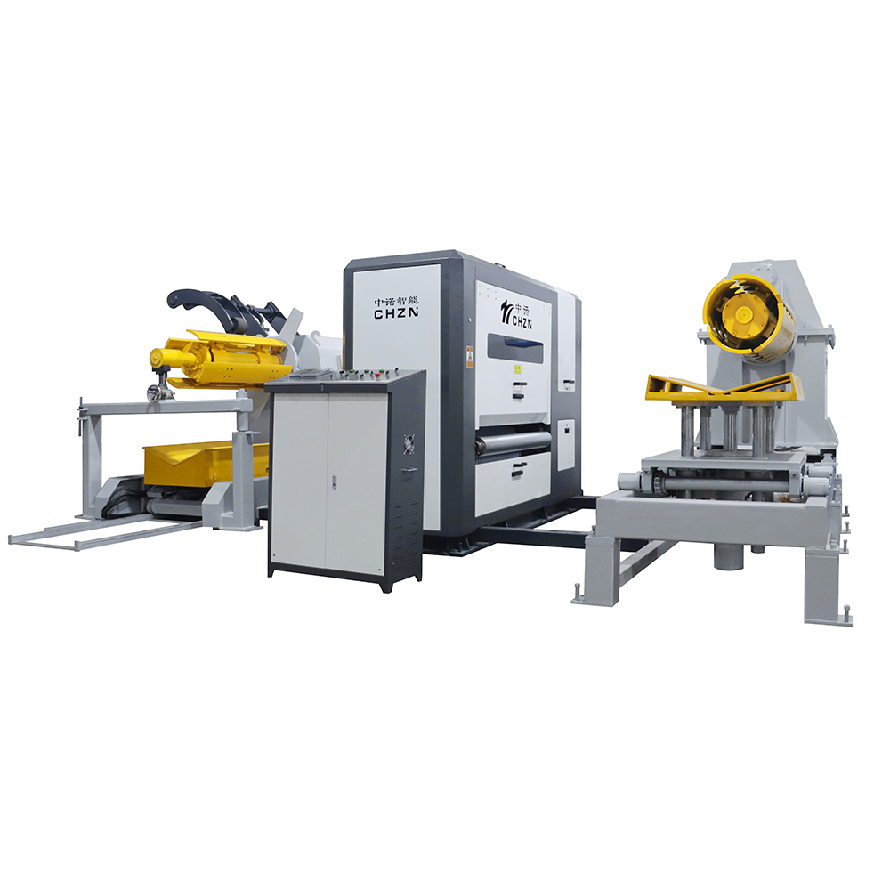 CHZN Máquina automática de estampado de bobinas Placa de acero Línea de producción de procesos de láminas de metal CNC eléctrica con rebobinado y desenrollado